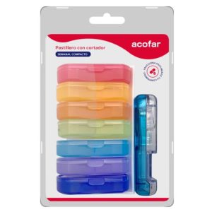 Acofar Pastillero Con Cortador Semanal Compacto