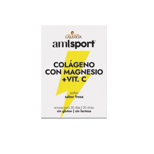 Amlsport Colágeno con Magnesio y vitamina C, 20 Sobres