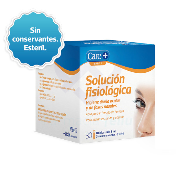 CarePlus Solución Fisiológica, 30 Monodosis 5ml