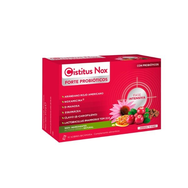 Cistitus Nox Forte Probióticos,10 Sobres Bicámara