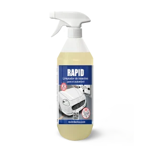 RAPID. Limpiador de mosquitos y de todo insecto seco en general para el coche.